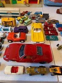 Vintage Marx, Corgi, Matchbox by Lesney, Tonka and Tootsie Toy cars