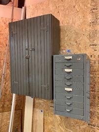 Cabinet on the left was built in the early 1930’s by our client’s father