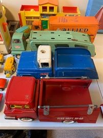 Vintage Marx, Corgi, Matchbox by Lesney, Tonka and Tootsie Toy cars