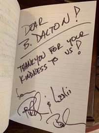 A sampling from one of three VERY RARE autograph books!  Autographs, notes & doodles by Stan & Jan Berenstain, Gary Larson, Richard Guindon, Brooke Shields, Johnny Cash, Former First Lady Rosalynn Carter, Arnold Schwarzenegger and many many more!!