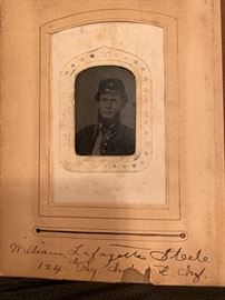 A sampling of photos found within three Civil War era photo albums