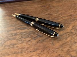 Two Mont Blanc ball point pens