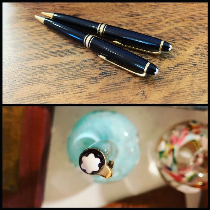 Two Mont Blanc ball point pens