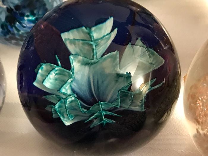 Caithness Paperweight; “Floral Illusion” 