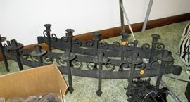 2 more Gothic, Spanish, Mediterranean, heavy metal wall sconces. What great decor for Halloween!