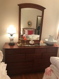 Nice, large dresser with beveled mirror, by Thomasville