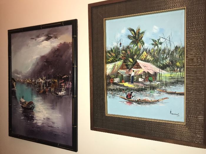 Tourist-type original artwork, framed