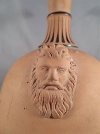 EXPERTLY RENDERED AND APLLIED MASK OF ODYSSEUS ON BODY OF EWER