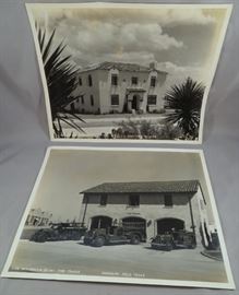 ORIGINAL ARMY AIR CORPS PHOTOS SHOWING THE ARCHITECTURE OF THE RANDOLPH FIELD (AFB) FIRE STATION AND STORY OFFICER'S QUARTERS