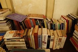 BOOKS, BOOKS, and MORE BOOKS. Gore Vidal, Alex Halley to name but a few. 