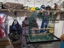 Garage Stuff... bird cages, Christmas décor, baby items, children's toys, garden items, fish tanks, refrigerator and more.