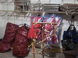 Garage Stuff... bird cages, Christmas décor, baby items, children's toys, garden items, fish tanks, refrigerator and more.