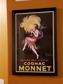 Original Vintage Cognac Monnet By Leonetto Cappiello