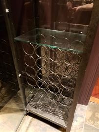 Tall wine cabinet with rack