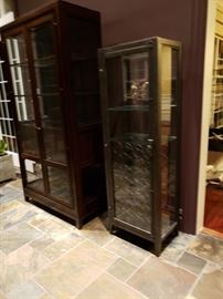 Tall wine cabinet with rack