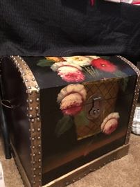 Decorative hand painted chest
