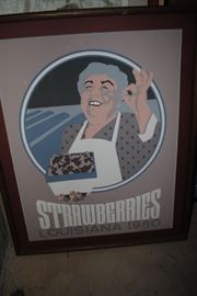 Strawberries poster from Louisiana