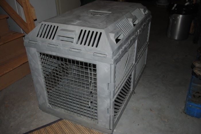 extra large heavy duty plastic collapsible dog crate