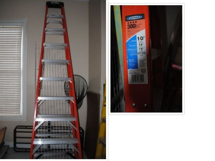 Werner 10 ft ladder - 300 lb capacity  - NXT1A10