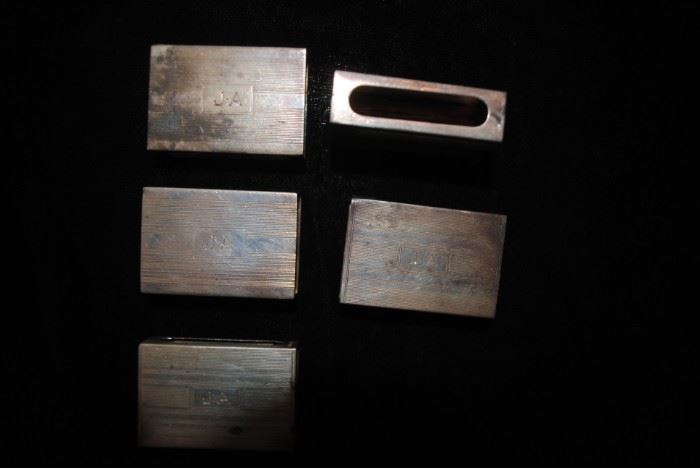 Sterling silver matchbox covers