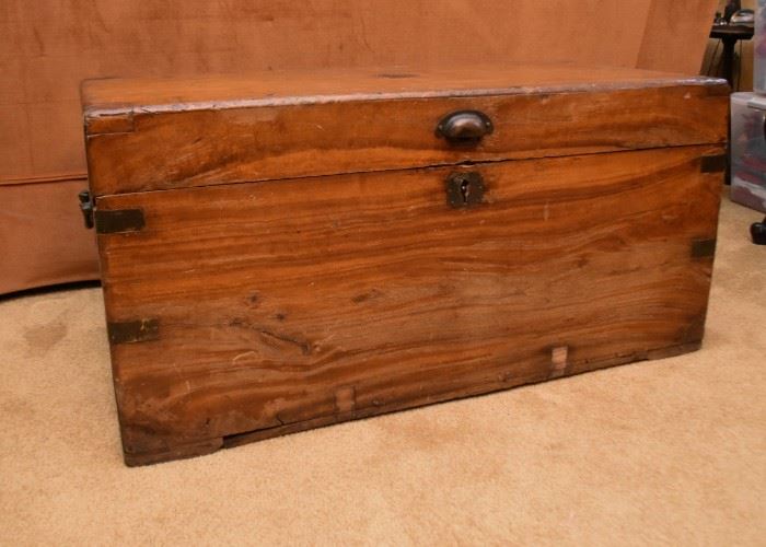 Antique Wooden Trunk / Chest