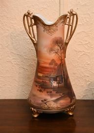 Vintage Nippon Hand Painted Vase / Urn
