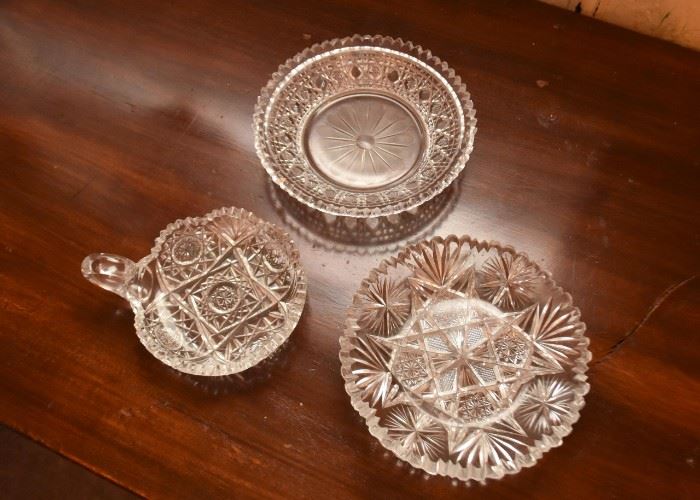 Vintage Cut Crystal Dishes