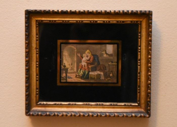 Framed Miniature Artwork - Depicting Aesop's Fables