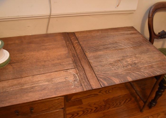 Antique / Vintage Oak Drop Leaf Desk