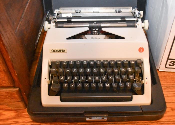 Vintage Olympia Electric Typewriter with Case