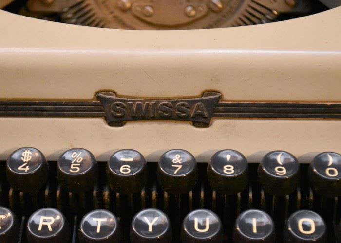 Vintage Swissa Portable Electric Typewriter