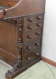 Antique English Secretary / Desk (top pops us, writing area pulls out) 
