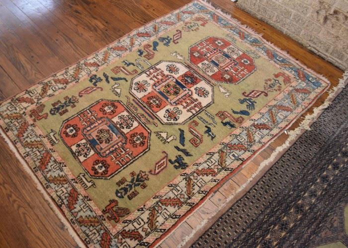 Small Vintage Rug (Approx. 61" x 42.5")