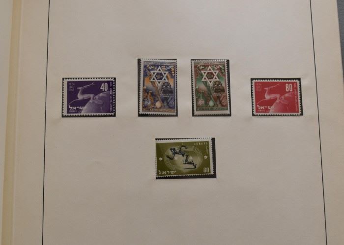 Album of Vintage Stamps from Israel / Israeli Stamps (a sampling is shown here)