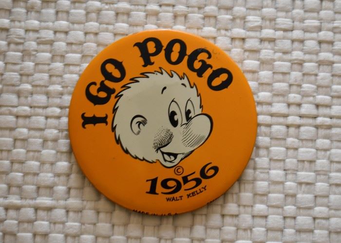 Vintage Pogo Button (Walt Kelly, 1956)