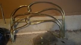 Queen size brass headboard and footboard