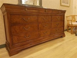 Thomasville long dresser with marble top