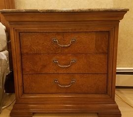 Thomasville night stand (there are 2) with marble top