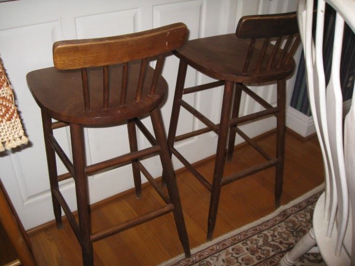 pair of vintage stools