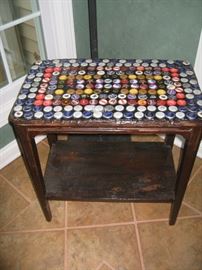 bottle cap table