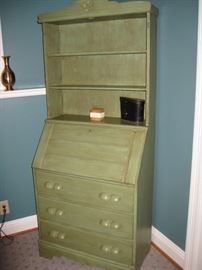 painted secretary-priced to sell- remove the hutch, try a different color--so many possibilities!