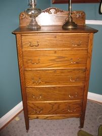 antique oak chest of drawers