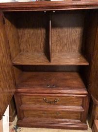 Inside of chest of drawers