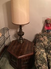 End table - there are 2 of these and 2 of these same lamps