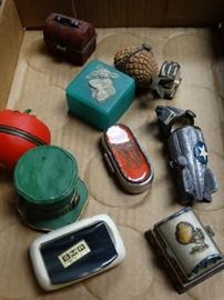 10 various trinket boxes pill boxes small