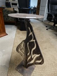 Custom made metal pedestal28 tall