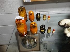 Cats Wooden Nesting Doll Matryoshka Russian Dolls ...