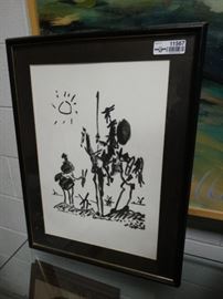 Framed Print 1955 sketch Don Quixote By Pablo P ...