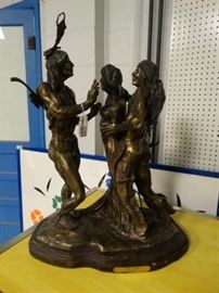 Jim Thomas Native American Bronze statue Love Tr ...