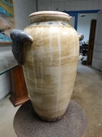 Tall decorative ceramic vase